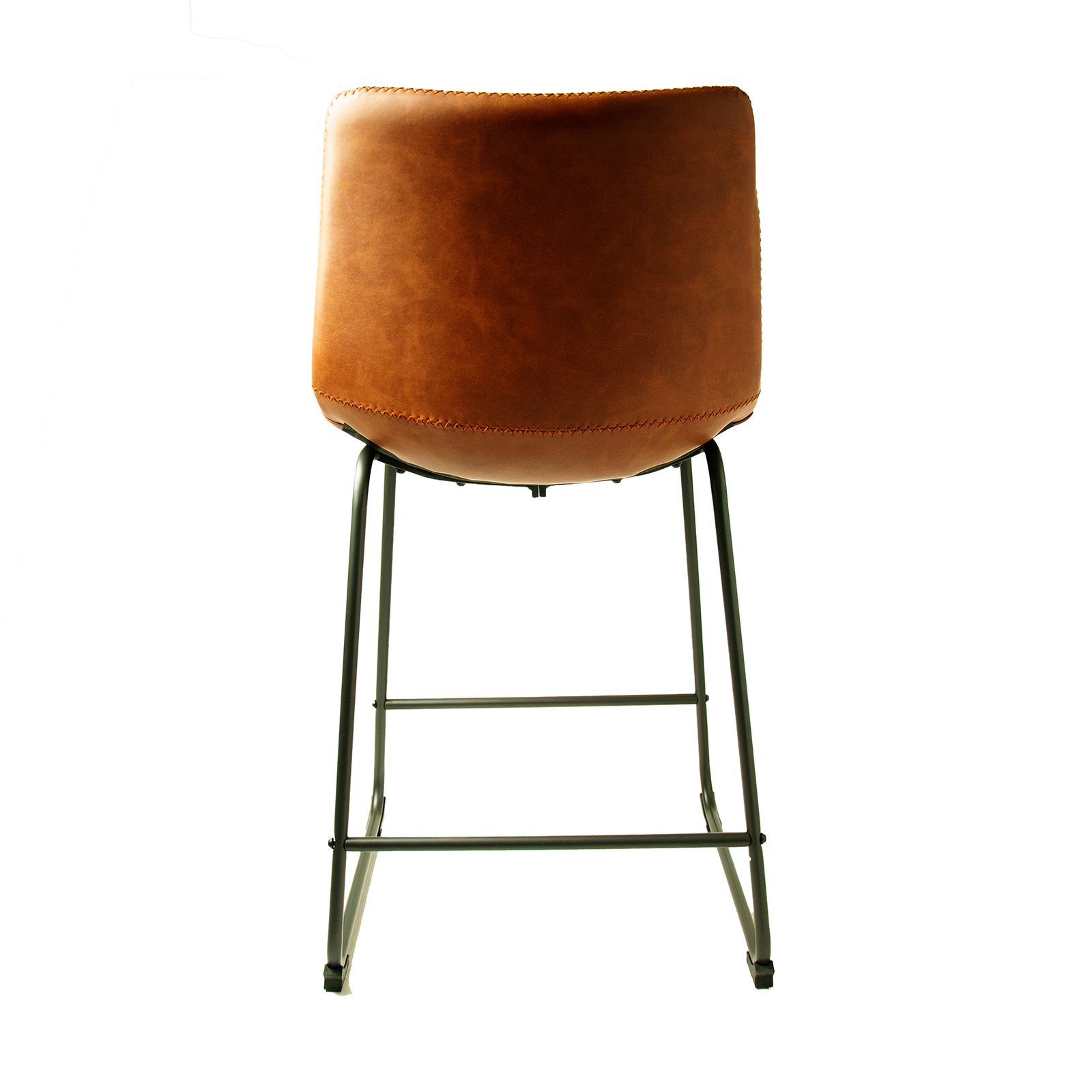 Scoop Counter Stool in Tan (Set of 2) - Image 6