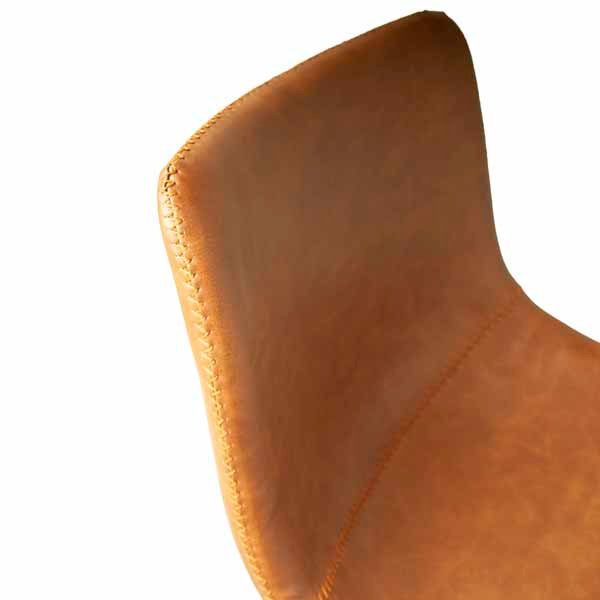 Scoop Counter Stool in Tan (Set of 2) - Image 2