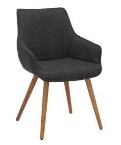 Set of 2 Somerset Dining Chairs in Slate Grey Twill