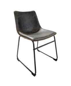 Set of 2 Scoop Dining Chairs in Forest Green
