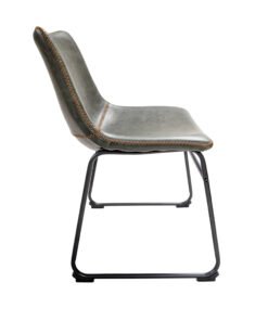 Alternative view of Set of 2 Scoop Dining Chairs in Forest Green