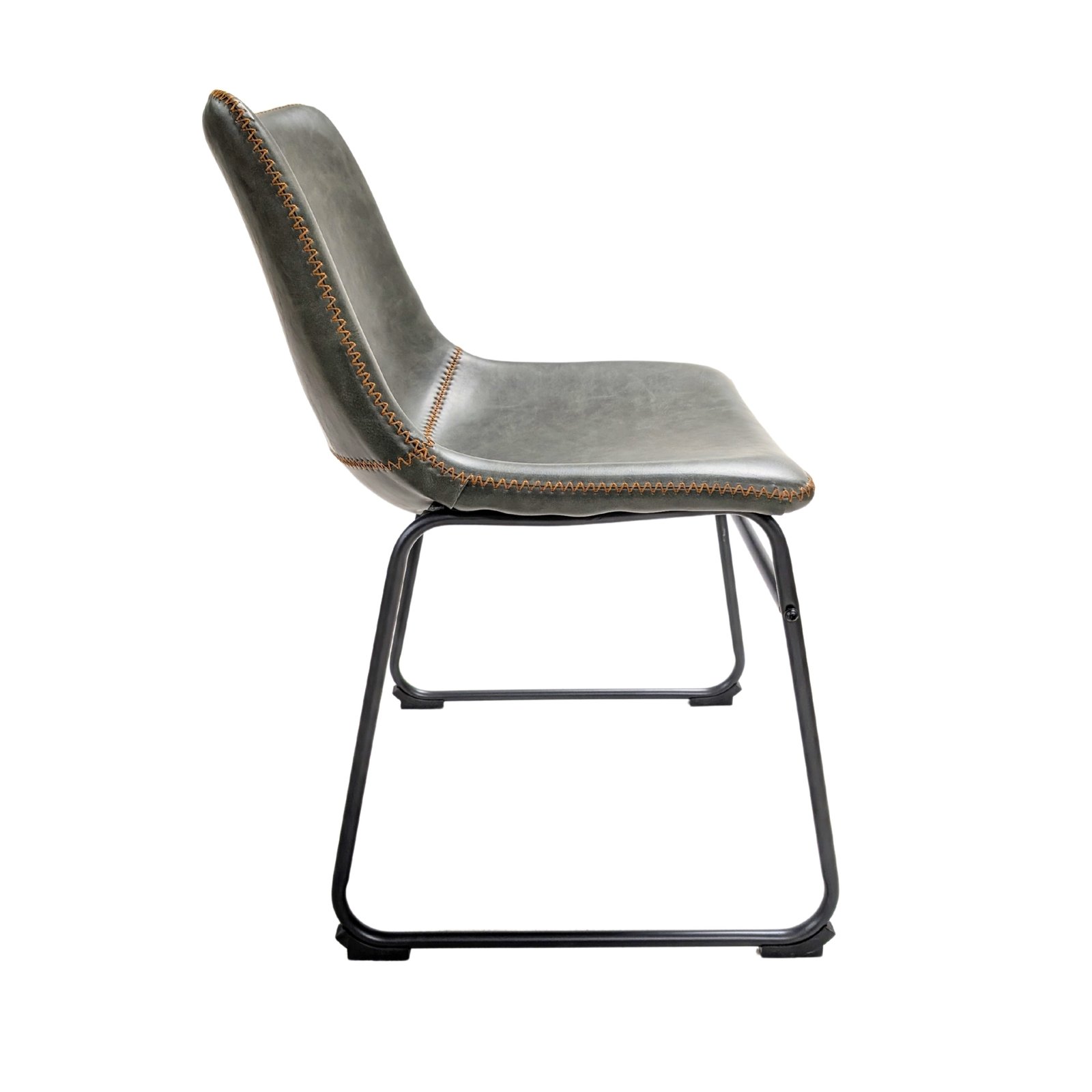 Set of 2 Scoop Dining Chairs in Forest Green - Image 2