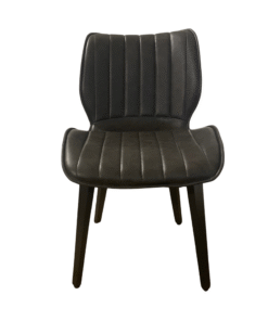 Set of 2 Manhattan Wooden Leg Dining Chairs in Grey