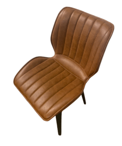 Alternative view of Set of 2 Manhattan Wooden Leg Dining Chairs in Tan