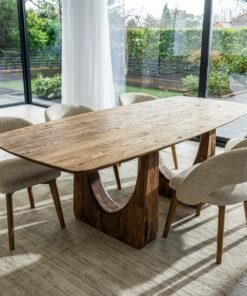 Alternative view of Rustic Teak Dining Table