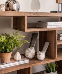 Alternative view of Rustic Teak Low Shelving Unit / Room Divider