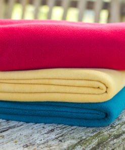 Fleece Blanket Throw in Berry (145cm x 200cm)