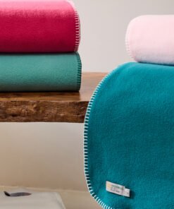 Fleece Blanket Throw in Teal (145cm x 200cm)
