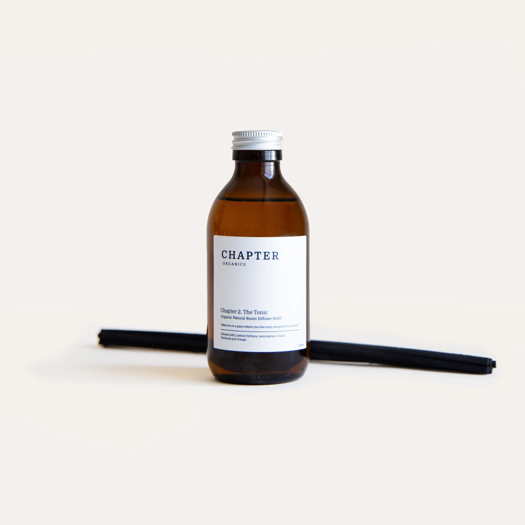 Chapter Organics Room Diffuser Refill / Large with Reeds 'The Tonic' (200ml)