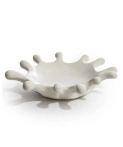 White Ceramic 'Splash' Bowl