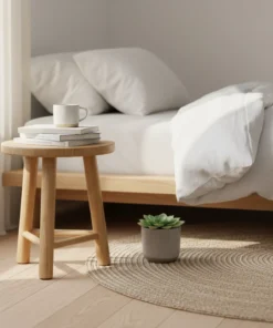 Scandi Vibe Teak Stool / Side Table