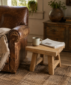 Rustic Teak Root Stool / Side Table