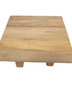 Rustic Teak Root Stool / Side Table - Image 4